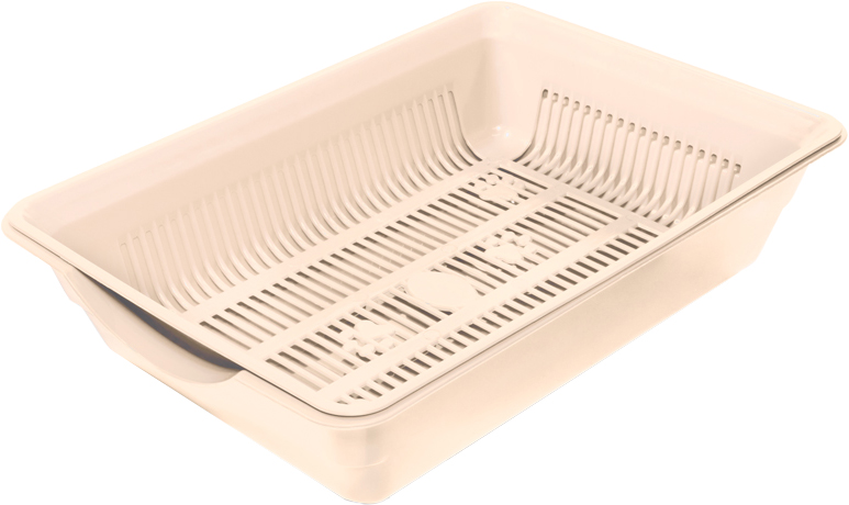 Gamma туалет Лапки для кошек, высокий, с бежевый, голубой, 350х250х90 мм