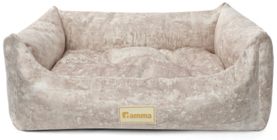 Лежанка для животных прямоугольная &laquo;Искра&raquo; M, бежевая, 520*450*170мм