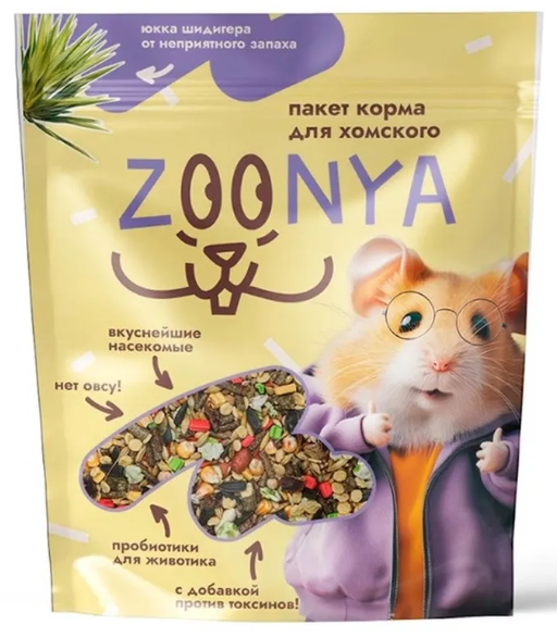 Корм Zoonya для хомяков 500 г