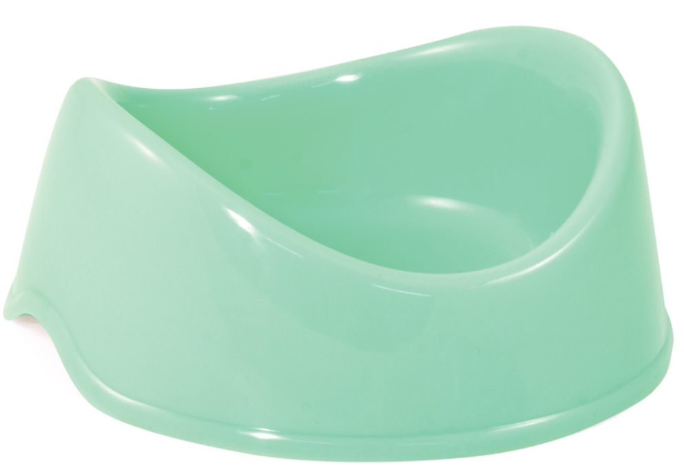 Миска для кошек и собак Triol пластиковая &quot;Бисквит&quot;, 0,15л. бирюзовый