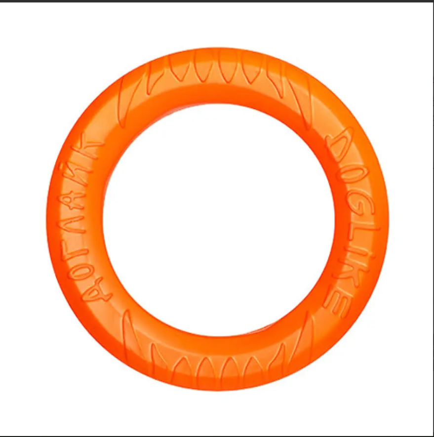 Игрушка для собак Снаряд Tug&Twist Кольцо 8-мигранное МАЛОЕ, оранж, диам. 20 см