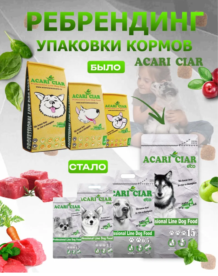 Корм Акари Киар Аврора Мини говядина для собак